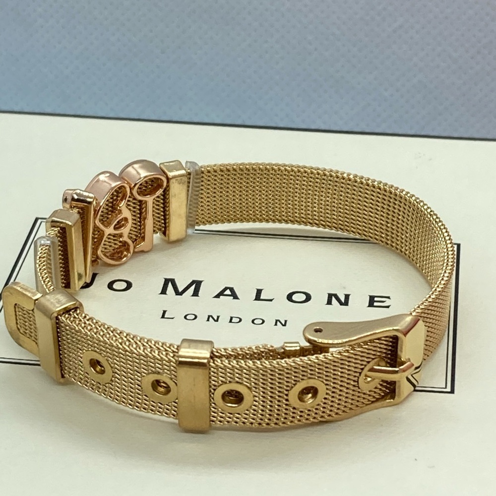 Gold Plated Stainless Steel Love Bracelet - Picture 2 of 2